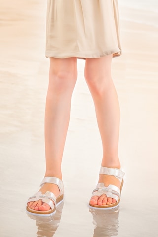 Kiko Kids Kız Çocuk Sandalet Arz 2345 Sedef