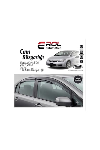 Honda Civic Fd6 2007-2012 4'lü Sedan Mugen Cam Rüzgarlığı