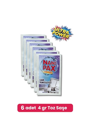 Cam Temizlik Toz Temizlik Saşesi 6 Adet X 4gr