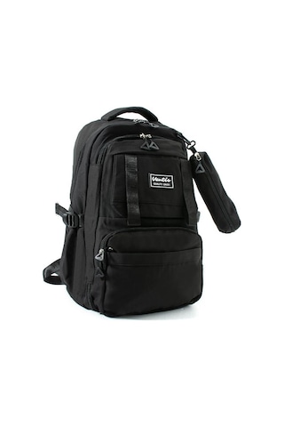 Ventis Unisex Kalemlikli 2'li Set Okul Çantası Lise Ortaokul Sırt Çantası 43 30 Cm Çok Cepli Vnt7-f Siyah