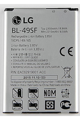 LG Uyumlu G4 Beat H735 G4C Mini Batarya Pil Bl-49Sf