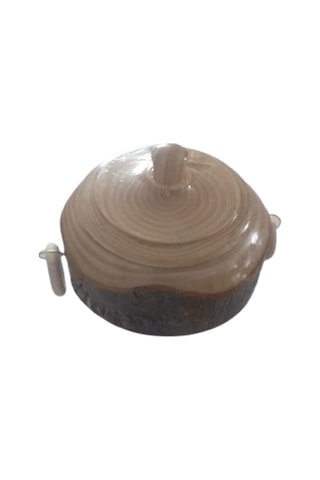 Ahşap Kabuklu Kulplu Şekerlik