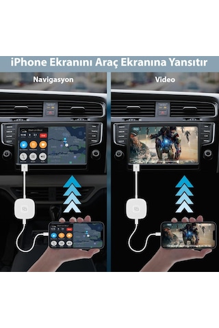 İphone İpad Carplay Ve Youtube Screen Mirror Aktarım Adaptörü