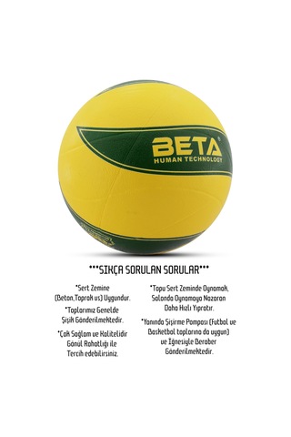 Telvesse Voleybol Topu Pompalı Dahil Set Kauçuk Beta Dikişsiz Yekpare Üretim Yeşil Açık Gri