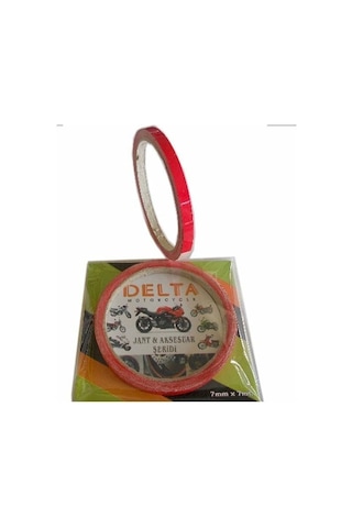 Kırmızı 7cm X 7 M Opak 1 Set Jant Şeridi