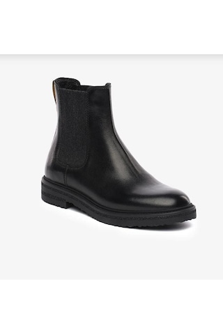 Greyder 35361 Kadın Hakiki Deri Lastikli Chealse Bot Siyah