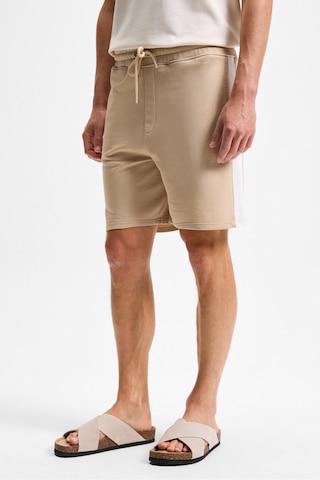 Grimelange KEPA Erkek Beli Lastikli Cepli Relaxed Fit Bej Şort