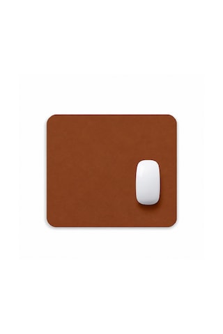 Microcase Dikdörtgen Tasarım Bilgisayar Laptop Deri Mouse Pad 25x21 Al5591 Taba