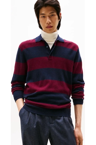 Tommy Hilfiger Dc Knıtted Rugby, Dw5 Bordo Erkek Kazak