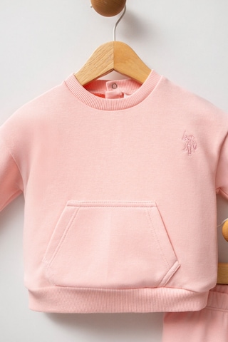 U.S. Polo Assn. Kız Bebek Pembe Takım Usb2718-c-v1 Pembe