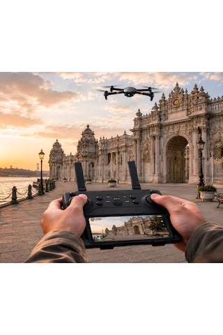 Hd Kamera Katlanabilir Gövde Türkçe Kılavuz Ve Uygulama Destekli 360 Derece Dönebilen Taşıma Çantalı Çift Bataryalı Drone