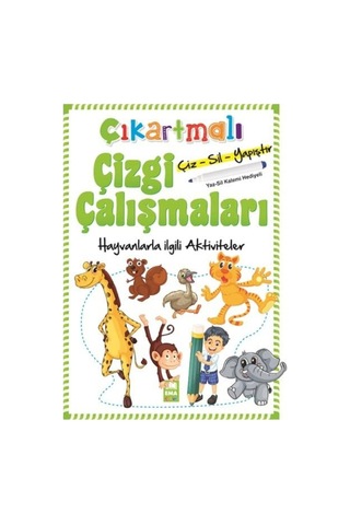 Çıkartmalı Çizgi Çalışmaları-Hayvanlarla Ilgili Aktiviteler