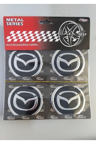 Mazda Alüminyum Yapıştırma Jant Göbeği 4'Lü 60Mm