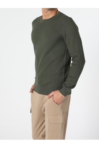 Colin's Regular Fit Haki Erkek Kazak cl1046786_Q1.V2_KHA