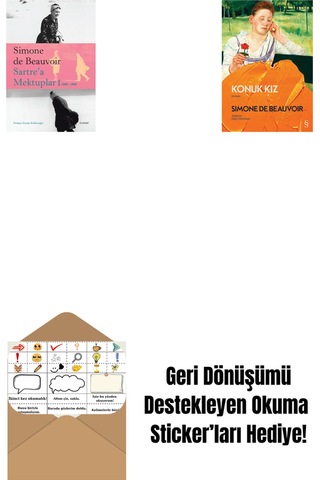 Sartre A Mektuplar 1: 1930-1939 + Konuk Kız + Okuma Sticker'ları