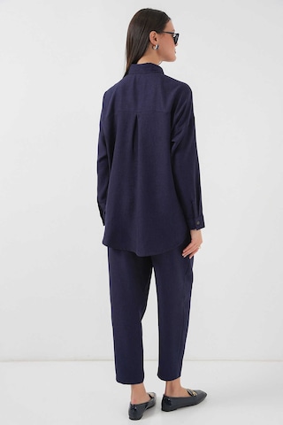 Gabria Keten Ön Düğmeli Takım Lacivert