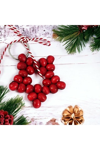 Yılbaşı Hediyesi Kırmızı Anahtarlık Yeni Yıl Hediyesi 10 Adet