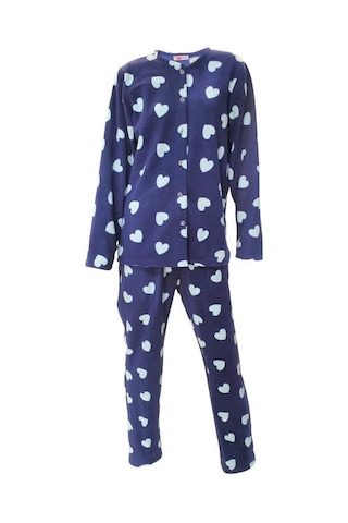Ciciten 22314 Boydan Düğmeli Bayan Polar Pijama Takım