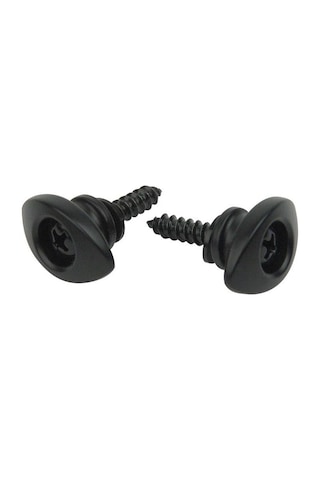 Planet Waves Pweep102 Elips Gitar Askı Pimi - Siyah Aksesuar Eliptik Tasarım İle Askı Kaymasını Önleyen Güvenli Yapı, Çift Halinde Sunulan Dayanıklı Metal Konstrüksiyon