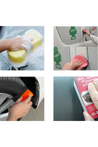 Gojo Sünger Temizlik Seti 4 Parça