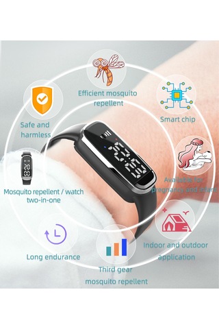 Homyl Dış Mekan Kamp Yürüyüşü Için Ultrasonik Siyah