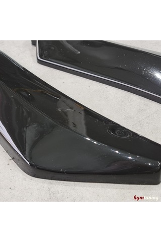 Universal Arka Tampon Flap Seti , Kısa Tampon Başlığı Piano Black