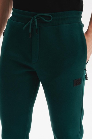 AR-MA Arma Erkek Regular Fit Gizli Fermuarlı Cepli Dar Paça Lastikli Eşofman Altı Pamuk Polyester, 3 İplik Şardonlu K30174681702 Yeşil
