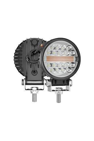 Off Road Çakarlı Drl Gündüz Led Yuvarlak Çalışma Lambası Traktör Tekne Tır Kamyon Atv Spot Sis Farı