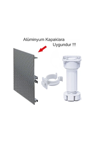 Baza Klipsi Mutfak Dolap Tezgah Alt Kısım Açılır Kapak Tutma Kilidi Ayak Tutucu Kanca -6 Adet Beyaz