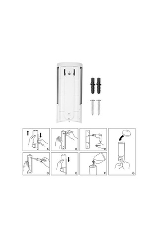 Tongxida Tuvalet Tutucusu Tek Şişe Şampuan Sabunluk Monte Ml Manuel Leezsing Kutusu Duvara Chuangdian 500 Uq Gümüş Gümüş