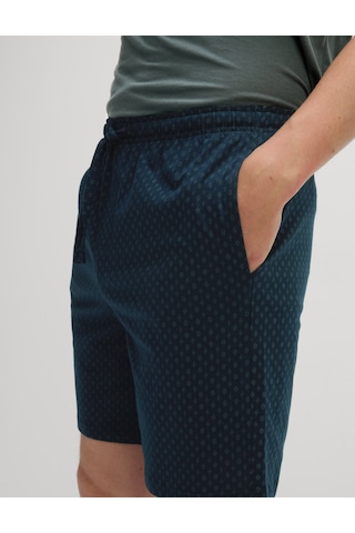 Marks & Spencer Pure Cotton Geometrik Desenli Pijama Takımı T07000098 Yeşil
