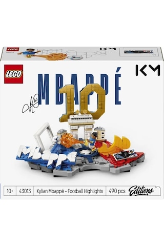 LEGO® Editions Kylian Mbappé – Unutulmaz Futbol Anları 43013 - 10 Yaş ve Üzeri Çocuklar için Dekoratif Futbol Modeli Yapım Seti (490 Parça)
