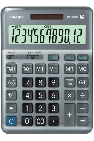 Casio DM-1200FM Masaüstü 12 Hane Hesap Makinesi