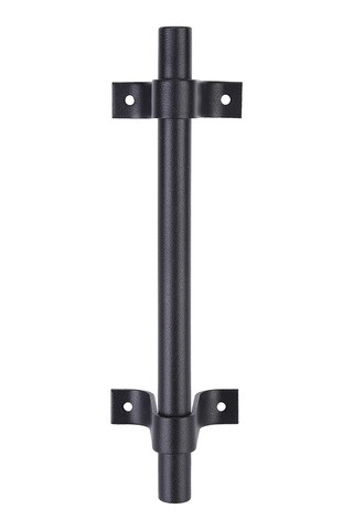 Xindoker Karbon Çelik Ahşap Kapı Kayar Kapı Saraylığı, Ergonomik Tasarımli Dayanıklı Ahşap Depo Kolu, 20cm Siyah Diğer