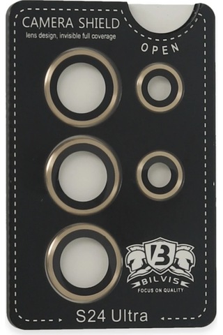 Cosmotex Newface Samsung Galaxy S24 Ultra Bilvis Titan Kamera Lens - Gold