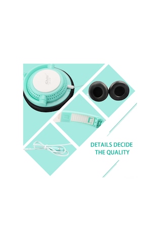 Wezone Sn-a18 Oyun Kulaklığı - 3.5mm Kablolu, Mikrofonlu Ve Kontrollü, Yeşil, Shini Logo Oyun İçin