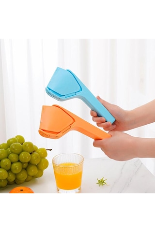 Max Juice Extraction Limon Limon Sıkacağı Kullanımı Kolay Düz Limon Sıkacağı Kaldıraçlı Sıkacak Dahili Süzgeçli Mavi