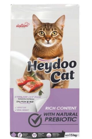 Heydoo Somonlu Kısırlaştırılmış Yetişkin Kedi Maması 15 KG