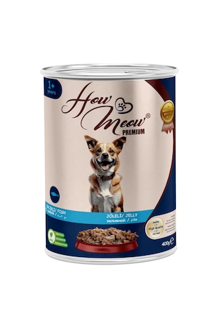 How Meow Jöleli Balıklı Yetişkin Köpek Konserve Maması 12 x 400 G