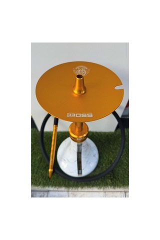 Mr Eds E29 Özel Üretim Mermer Desen Nargile Takımı/gold