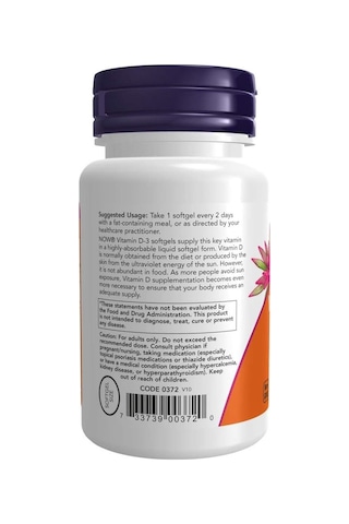 Now Foods Vitamin D-3 5,000 Iu 120 Softgels- İthal