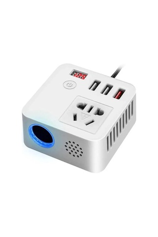 Powermaster Çok Fonksiyonlu 150w 12v/24v 220v Usb Çıkışlı Araç İnvertörü