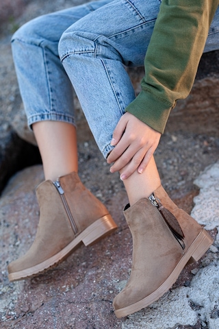 D2005 Günlük Kadın Bot Vizon-Süet