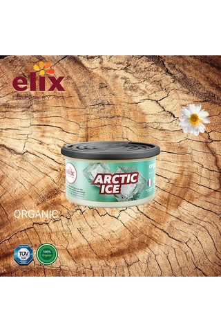 Elix Organik Metal Kutuda Doğal Liflere Emdirilmiş Özel Aromalı Koku - Arktik Buz