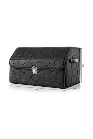 Oto Bagaj Organizeri Kapitone Araç Deri Bagaj Kutu Çanta