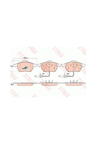 Audi A4 Ön Fren Balatası 1.8 T 163 Beygir 2001-2004 Trw