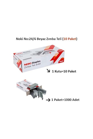 Noki 24/6 Zımba Teli 10'lu Paket