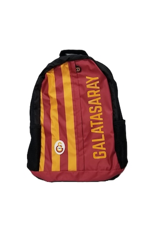Me 25501 Galatasaray Paraşüt Garni Detaylı Çubuklu Sırt Çantası Sarı - Kırmızı