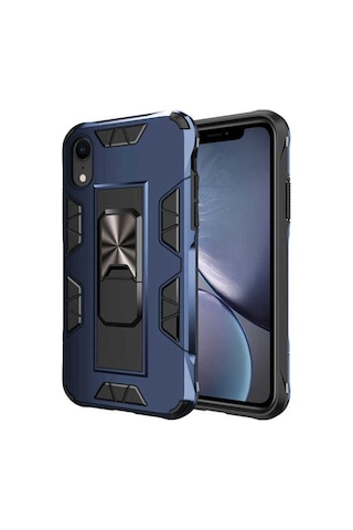 Apple Uyumlu iPhone Xr 6.1 Kılıf Zore Volve Kapak Lacivert