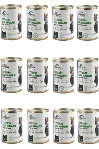 Propaw Kuzu Parça Etli Jöleli Premium Tahılsız Yetişkin Kedi Maması 12 x 415 G